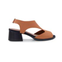 Sandália Feminina Confortaria Neoprene Marrom Sela - 5731016
