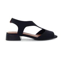 Sandália Feminina Confortaria Neoprene Preta 6741003