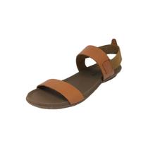 Sandalia Feminina Conforto De Couro Moderno New Face