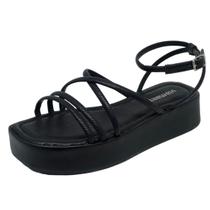 Sandalia Feminina Conforto Flat Via Marte 23-18404