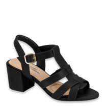 Sandália Feminina Conforto Salto Baixo Grosso Modare 7109484