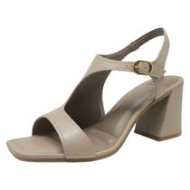 Sandália Feminina Conforto Tira Ajustável Salto Médio Dakota