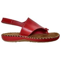 Sandalia Feminina Couro Legitimo Vermelho tiras autocolantes Sandalia Feminina Couro Legitimo Vermelho tiras autocolantes