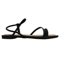 Sandália Feminina Dakota com Pedraria Sofisticação Conforto Sandália Feminina Dakota com Pedraria Sofisticação Conforto