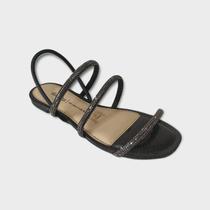 Sandália Feminina Dakota Enfeite Pewter Z9691 Preto