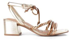 Sandalia Feminina Dakota Festa Metalizada Z9742