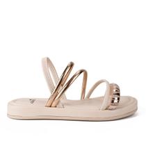 Sandália Feminina Dakota Flatform Bege/Dourado Y7662-0001