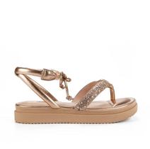 Sandália Feminina Dakota Flatform Metalizada Casual Y7632