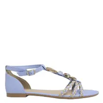 Sandália Feminina Dakota Rasteira Confortável Pedraria Y7993