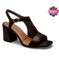 Sandalia Feminina Dakota Salto Alto Grosso Couro Festa Moda Casual Ref: Y9991