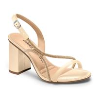 Sandalia Feminina Dakota Salto Alto Grosso Strass Brilho Festa Moda Casual Ref: Y8763