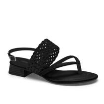 Sandalia feminina dakota slto bloco baixo conforto elegante