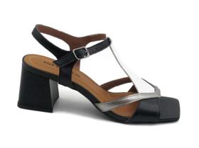 Sandália Feminina de Couro Infinitus 34225 Salto Bloco