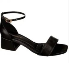 Sandália Feminina De Salto Bloco Bebecê T5250-146 Sandália Feminina De Salto Bloco Bebecê T5250-146
