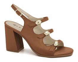 Sandália Feminina De Salto Bloco Ramarim 25-41205 Sandália Feminina De Salto Bloco Ramarim 25-41205