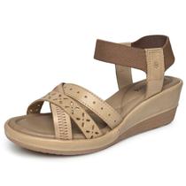 Sandália Feminina Elástico Anabela Salto Baixo New Face Sandália Feminina Elástico Anabela Salto Baixo New Face