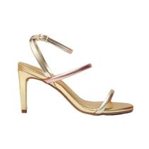 Sandália Feminina Equilíbrio Salto Alto Fino Dayane Magalhães Metálica Sandália Feminina Equilíbrio Salto Alto Fino Dayane Magalhães Metálica