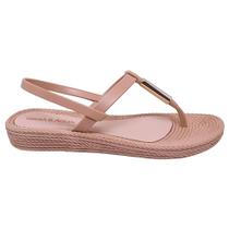 Sandalia Feminina Flat Leve Confortavel Faciste Terra & Agua