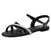 Sandália feminina flat moleca 5429456