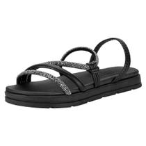Sandália Feminina Flat Moleca 5490113 - Cor Preto