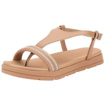 Sandália feminina flat moleca 5490126 Sandália feminina flat moleca 5490126