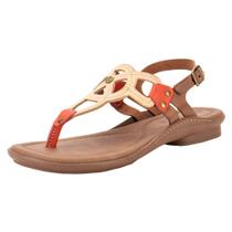 Sandália feminina flat new face 37338