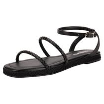 Sandália feminina flat via marte 110007 Sandália feminina flat via marte 110007