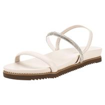 Sandália feminina flat via marte 117006