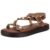 Sandália feminina flat via scarpa 173718982 Sandália feminina flat via scarpa 173718982