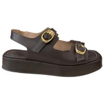 Sandália Feminina Flatform com Fivela Confortável Plataforma Casual Via Scarpa Sandália Feminina Flatform com Fivela Confortável Plataforma Casual Via Scarpa