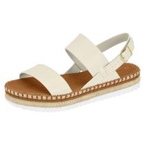 Sandália Feminina Flatform Conforto Palha Estilo Moleca Sandália Feminina Flatform Conforto Palha Estilo Moleca