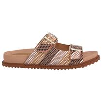 Sandalia Feminina flatform Dubbele Confortavel Fivela Ajuste Slide