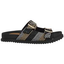 Sandalia Feminina flatform Dubbele Confortavel Fivela Ajuste Slide