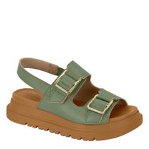 Sandália Feminina Flatform Fivela Conforto Modare 7200.102 - Verde Salvia - 35