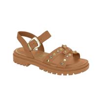 Sandália Feminina Flatform Metal/Strass Vizzano 021098