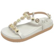 Sandália Feminina Flatform Moderna Conforto Social Cacci