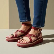 Sandália Feminina Flatform Papete Fivela Ajustável Macia Moleca 5504213 Sandália Feminina Flatform Papete Fivela Ajustável Macia Moleca 5504213