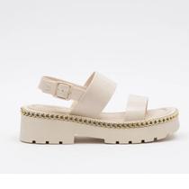 Sandália Feminina Flatform Petite Jolie Papete Tratorada PJ7179