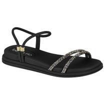 Sandália Feminina Flatform Preto Grafite Aurora Boreal Beira Rio 8488.113 Sandália Feminina Flatform Preto Grafite Aurora Boreal Beira Rio 8488.113