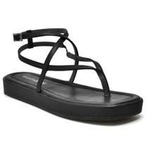 Sandália Feminina Flatform Preto Via Marte 109-008-01 Sandália Feminina Flatform Preto Via Marte 109-008-01