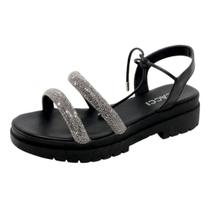 Sandália Feminina Flatform Salto Baixo Conforto Cacci Sandália Feminina Flatform Salto Baixo Conforto Cacci