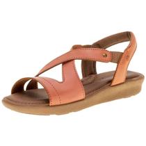 Sandalia Feminina Flatform Slip On Couro New Face 39511