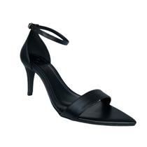 Sandalia feminina gisele salto medio bico folha Sandalia feminina gisele salto medio bico folha