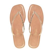 Sandália Feminina Godiva De Dedo Pedraria Ajustável Floather Cobre Sandália Feminina Godiva De Dedo Pedraria Ajustável Floather Cobre