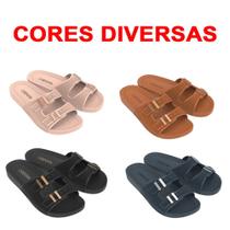 Sandália Feminina Grendha Una Slide Confortável Lançamento Cores Sortidas