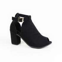 Sandália Feminina Griffe G Open Boot G6794 Preto Sandália Feminina Griffe G Open Boot G6794 Preto