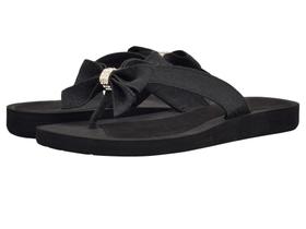 Sandália feminina GUESS Tuta Flip-flop preta tamanho 8