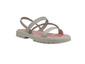 Sandália Feminina Infantil Calce Fácil Strass Conforto Molekinha 2344122