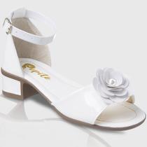 Sandália Feminina Infantil Com Saltinho Baixo Sapato Salto Elegante