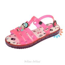 Sandália Feminina Infantil Flat com Led Miss Miss